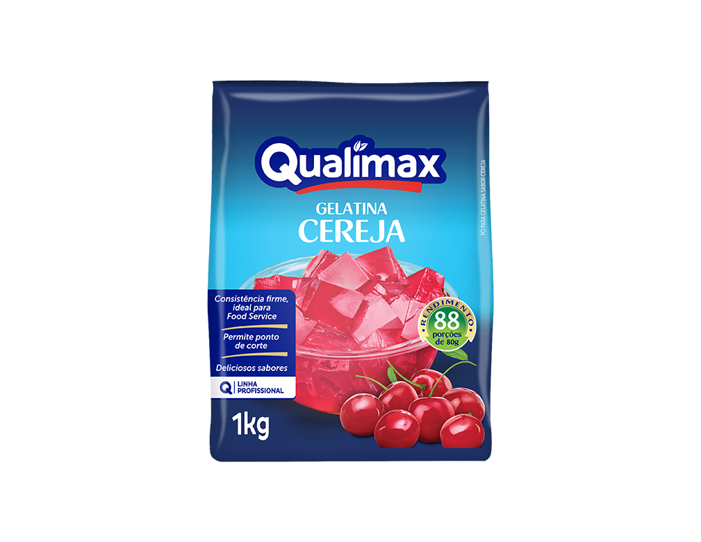 GELATINA CEREJA QUALIMAX 1 KG (CX 10 PCT)